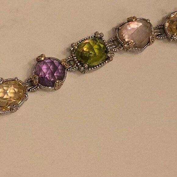 Gorgeous multi-stone Judith Ripka bracelet like new! - Picture 4 of 5